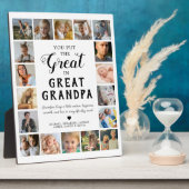 Grote Opa Foto Keepsake Fotoplaat (Zijkant)