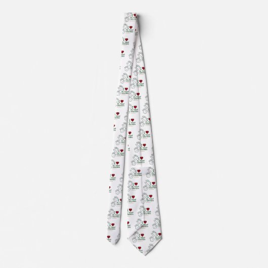 Grote opa Hands Heart Stropdas (Achterkant)