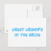 Grote opa van de Bride Briefkaart (Voorkant / Achterkant)