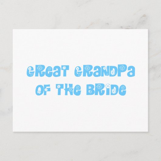 Grote opa van de Bride Briefkaart (Voorkant)