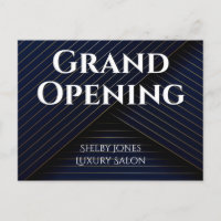 Grote opening Elegant Navy Blue Gold Business