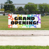 Grote opening! Fun Rainbow Banner (Insitu)