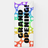Grote opening! Fun Rainbow Banner (Verticaal)