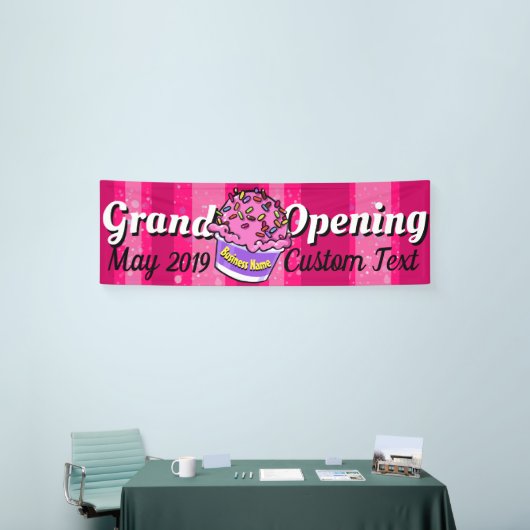 Grote opening ijssalon  spandoek (Beurs)