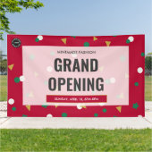 Grote opening Kleine Bedrijven Promotie Spandoek (Buitenkant)