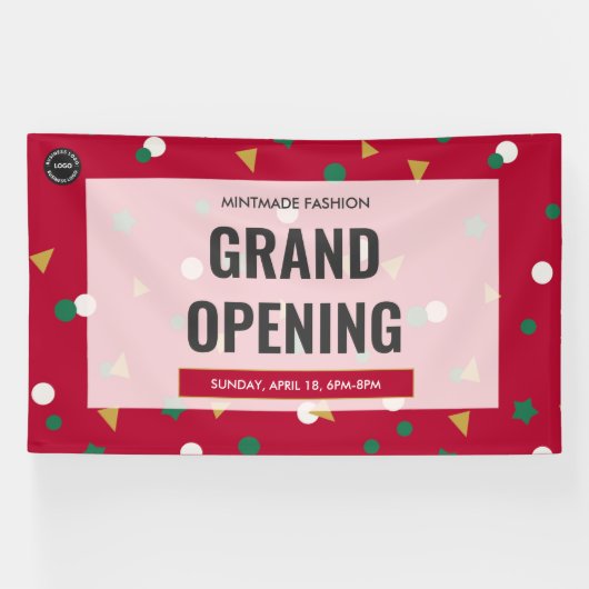 Grote opening Kleine Bedrijven Promotie Spandoek (Horizontaal)