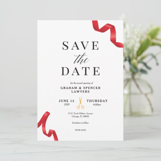 Grote opening Opslaan Datum Kaart (Staand voorkant)