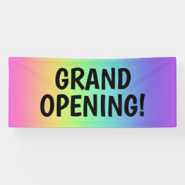 GROTE OPENING! Rainbow Banner