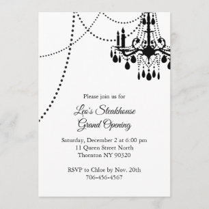 Grote opening Restaurant met Chandelier Kaart