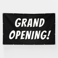 Grote opening zwart! Banner