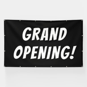 Grote opening zwart! Banner