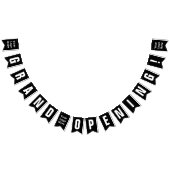 Grote opening zwart en wit Uw Logo hier Vlaggetjes (Alle)