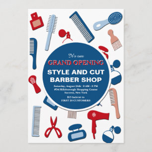 Grote openingsaankondiging van Barber Shop Aankondiging