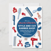 Grote openingsaankondiging van Barber Shop Aankondiging (Voorkant)