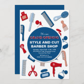 Grote openingsaankondiging van Barber Shop Aankondiging (Voorkant / Achterkant)