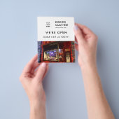 Grote openingsbakkerij Aangepaste foto Logo White Flyer (Hand)