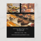 Grote openingsbakkerij Aangepaste foto Logo zwart Flyer (Achterkant)
