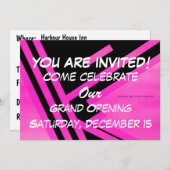 Grote Openingsuitnodiging Kaart (Voorkant / Achterkant)