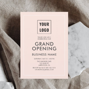 Grote Openingsuitnodiging Logo Professional Kaart