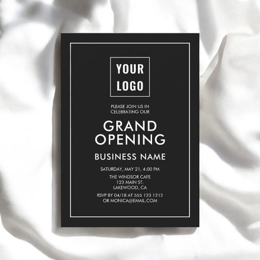Grote Openingsuitnodiging Logo Professional Kaart
