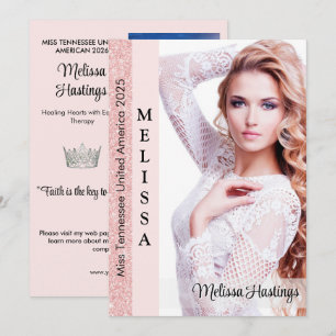 Grote optocht Autograph Kaart   Roos Gold Blush