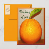 Grote Oranje ,Denken aan jou_ Briefkaart (Voorkant / Achterkant)