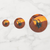 Grote Oranje pompoen Confetti (Achterkanten)