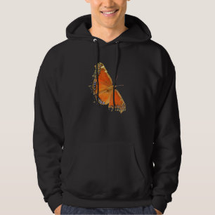 Grote Oranje vlinder Hoodie
