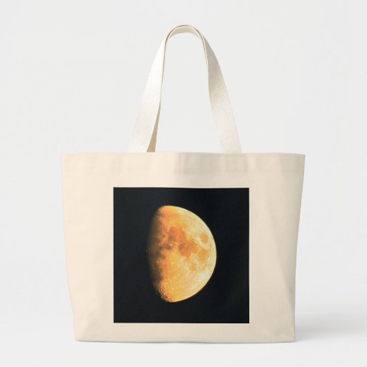 Grote oude maan jtcna grote tote bag (Voorkant)