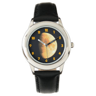 Grote oude maan vet Sinaasappel nummers was Horloge