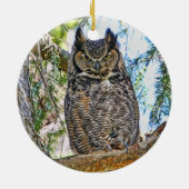 Grote paarden en kippen keramisch ornament (Achterkant)