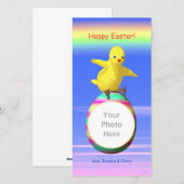 Grote Paas Kippenvleugels Feestdagenkaart (Voorkant / Achterkant)