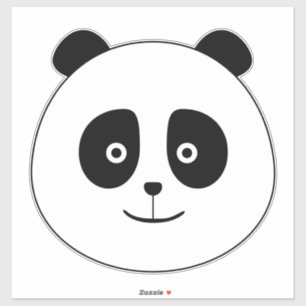 Grote Panda-Sticker Sticker