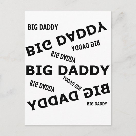 Grote papa. briefkaart (Voorkant)