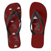 GROTE PAPA HOND ONTWERP TEENSLIPPERS (Voetbed)