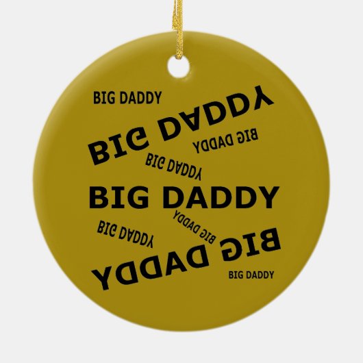 Grote papa. Keramisch Ornament (Achterkant)