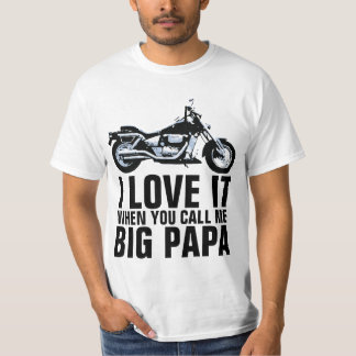 GROTE PAPA MOTORFIETS HEREN T-SHIRT