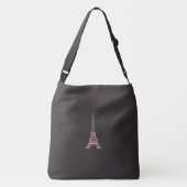 Grote Parijse Canvas tas Eiffeltoren (Achterkant)