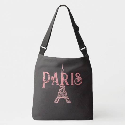 Grote Parijse Canvas tas Eiffeltoren (Voorkant)