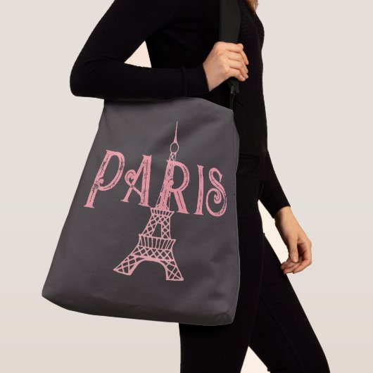 Grote Parijse Canvas tas Eiffeltoren (Dichtbij)