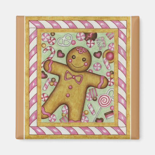 Grote peperkoek magneet (Voorkant)