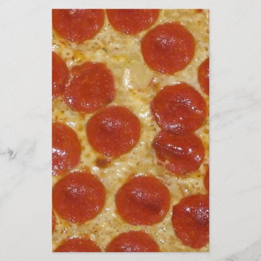grote pepperoni pizza briefpapier (Voorkant)