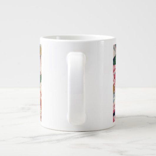 Grote Philip Jacobs Fabric Rosa Mundi Design Mok (Achterkant)