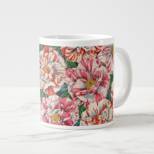Grote Philip Jacobs Fabric Rosa Mundi Design Mok (Voorkant rechts)