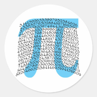 Grote PI-producten Ronde Sticker