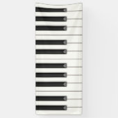 Grote Piano Keys  Muziek Spandoek (Verticaal)