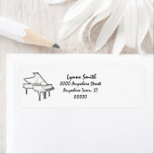 Grote Piano"Tekening" Etiket (Insitu)