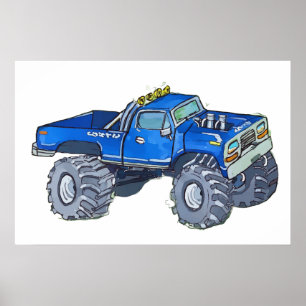 Grote pick-up truck poster