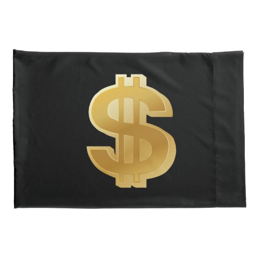 Grote pijlstaaf voor gouden dollars kussensloop (Achterkant-Rechts)