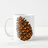 Grote pinecon koffiemok (Links)